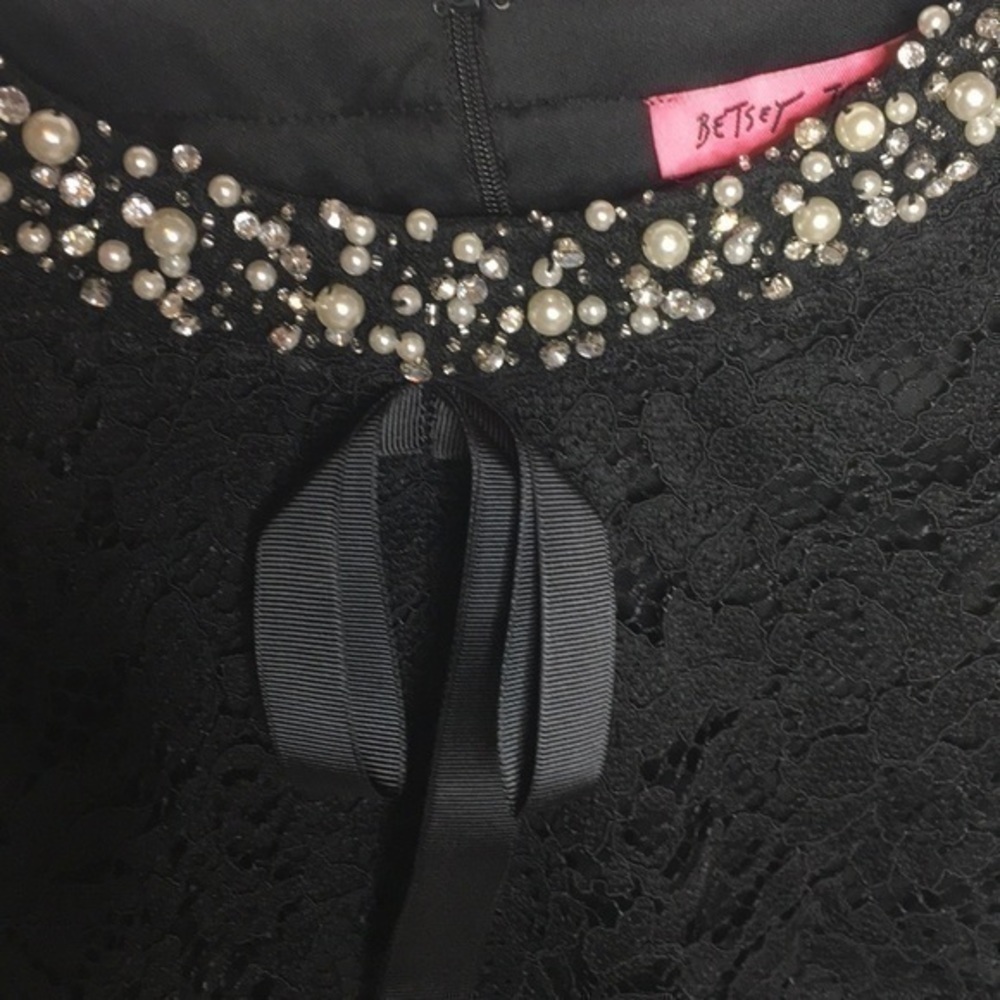 BETSEY JOHNSON jewel collar lace sheath dress - Picture 3 of 12
